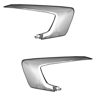 Replace® - Front Upper Driver and Passenger Side Bumper Cover Molding Set (Standard Line)