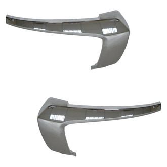 Replace® - Front Upper Driver and Passenger Side Bumper Cover Molding Set (Standard Line)