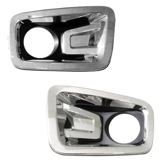 Replace® - Front Driver and Passenger Side Fog Light Bezel Set (Standard Line)