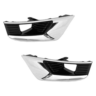 Replace® - Front Driver and Passenger Side Fog Light Bezel Set (Standard Line)