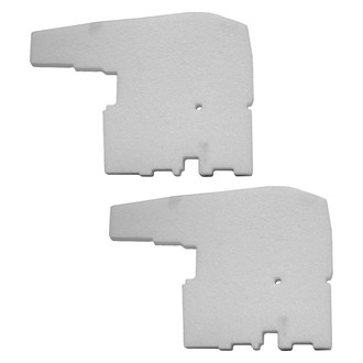 Replace® - Front Driver and Passenger Side Bumper Absorber Set (CAPA Certified)