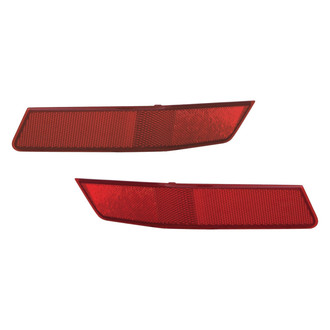 Replace® - Rear Driver and Passenger Side Bumper Reflector Set (CAPA Certified)