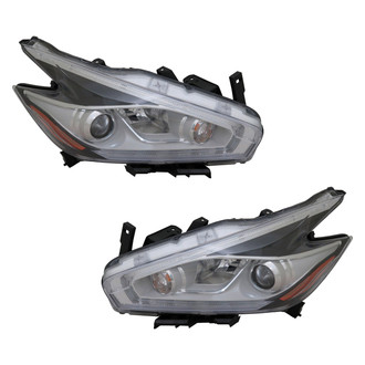Replace® - Driver and Passenger Side Replacement Headlight Set (CAPA Certified)