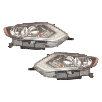 Replace® - Driver and Passenger Side Replacement Headlight Set (CAPA Certified)