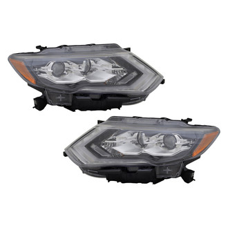 Replace® - Driver and Passenger Side Replacement Headlight Set (CAPA Certified)