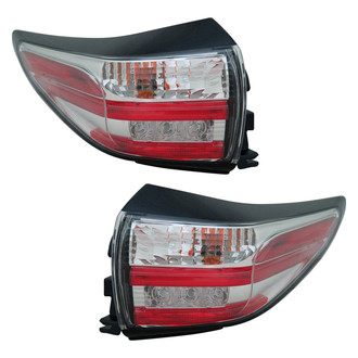 Replace® - Driver and Passenger Side Outer Replacement Tail Lights (CAPA Certified)