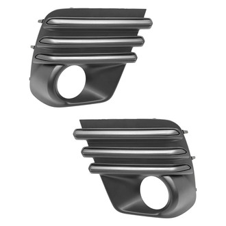 Replace® - Front Driver and Passenger Side Fog Light Bezel Set (Standard Line)