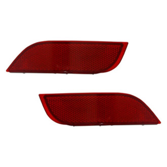 Replace® - Rear Driver and Passenger Side Bumper Reflector Set (CAPA Certified)