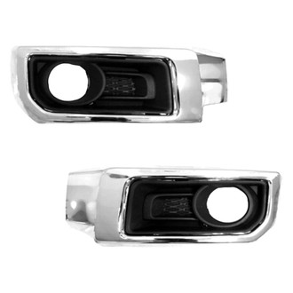 Replace® - Front Driver and Passenger Side Fog Light Bezel Set (Standard Line)