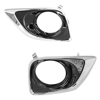 Replace® - Front Driver and Passenger Side Fog Light Bezel Set (Standard Line)