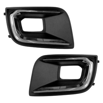Replace® - Front Driver and Passenger Side Fog Light Bezel Set (Standard Line)