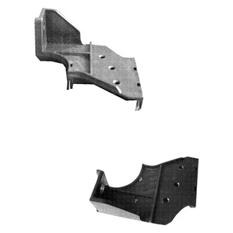 Replace® - Front Driver and Passenger Side Bumper Cover Support Set (Standard Line)