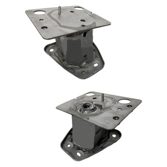 Replace® - Rear Driver and Passenger Side Bumper Impact Bar Bracket Set (CAPA Certified)