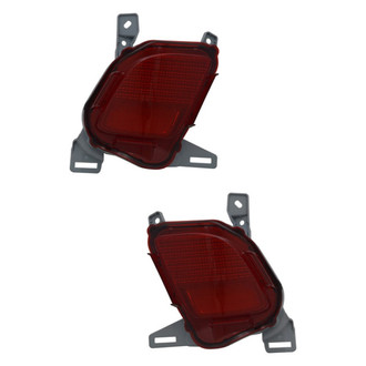 Replace® - Rear Driver and Passenger Side Bumper Reflector Set (CAPA Certified)
