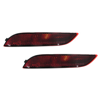 Replace® - Rear Driver and Passenger Side Bumper Reflector Set (CAPA Certified)
