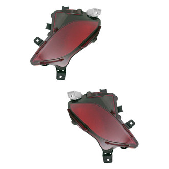 Replace® - Rear Driver and Passenger Side Bumper Reflector Set (CAPA Certified)