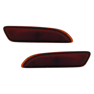 Replace® - Rear Driver and Passenger Side Bumper Reflector Set (CAPA Certified)