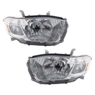Replace® - Driver and Passenger Side Replacement Headlight Set Lens and Housing (Value Line)