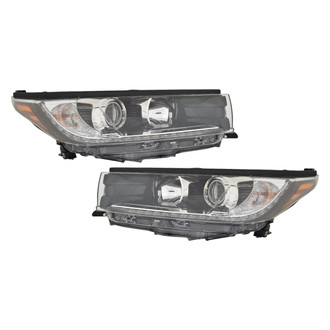 Replace® - Driver and Passenger Side Replacement Headlight Set (CAPA Certified)