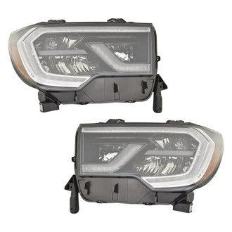 Replace® - Driver and Passenger Side Replacement Headlight Set (CAPA Certified)