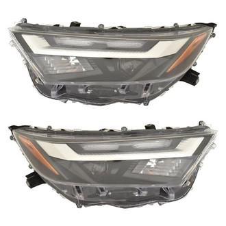 Replace® - Driver and Passenger Side Replacement Headlight Set Lens and Housing (CAPA Certified)