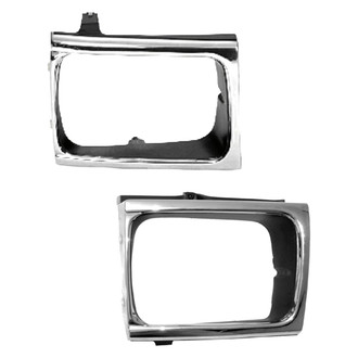 Replace® - Driver and Passenger Side Headlight Bezel Set (Standard Line)