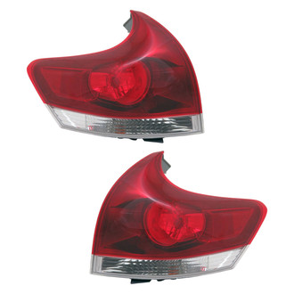 Replace® - Driver and Passenger Side Outer Replacement Tail Lights (CAPA Certified)