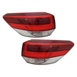 Replace® - Driver and Passenger Side Outer Replacement Tail Lights (CAPA Certified)