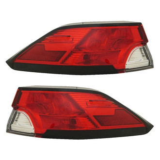 Replace® - Driver and Passenger Side Outer Replacement Tail Lights (Standard Line)