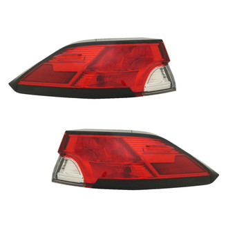 Replace® - Driver and Passenger Side Outer Replacement Tail Lights (CAPA Certified)