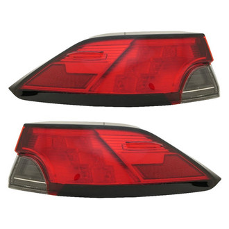 Replace® - Driver and Passenger Side Outer Replacement Tail Lights (Standard Line)