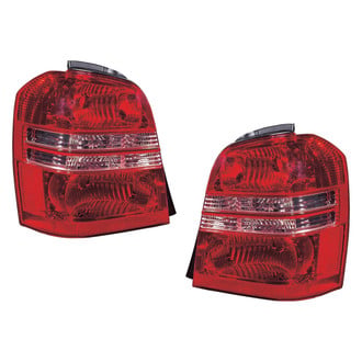 Replace® - Driver and Passenger Side Replacement Tail Light Lens and Housings (Standard Line)