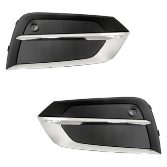 Replace® - Front Outer Driver and Passenger Side Fog Light Cover Set (Standard Line)