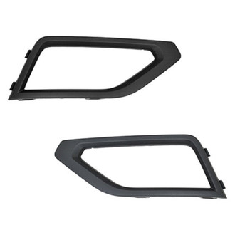 Replace® - Front Driver and Passenger Side Fog Light Bezel Set (Standard Line)