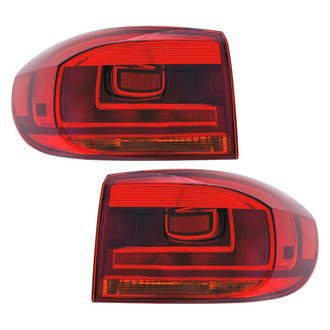 Replace® - Driver and Passenger Side Outer Replacement Tail Lights (CAPA Certified)