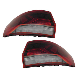 Replace® - Driver and Passenger Side Outer Replacement Tail Lights (CAPA Certified)