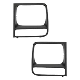 Replace® - Driver and Passenger Side Headlight Bezel Set (Standard Line)