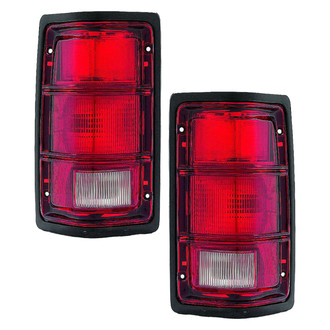 Replace® - Driver and Passenger Side Replacement Tail Light Lens and Housings (Value Line)