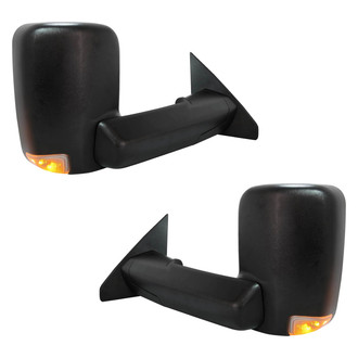 Replace® - Driver and Passenger Side Power Towing Mirror Set (Non-Heated, Foldaway) (Standard Line)