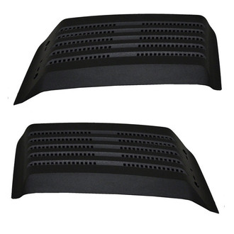 Replace® - Driver and Passenger Side Hood Scoop Grille Set (Standard Line)