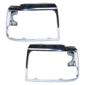 Replace® - Driver and Passenger Side Headlight Bezel Set (Standard Line)