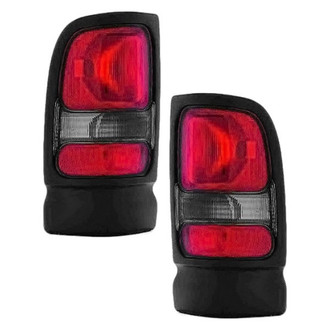 Replace® - Driver and Passenger Side Outer Replacement Tail Light Lens and Housings (Value Line)