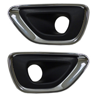 Replace® - Front Driver and Passenger Side Fog Light Bezel Set (Standard Line)