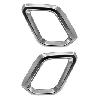 Replace® - Front Outer Driver and Passenger Side Bumper Grille Bezel Set (Standard Line)