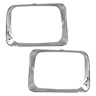 Replace® - Driver and Passenger Side Headlight Bezel Set (Standard Line)