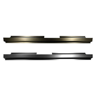 Replace® - Driver and Passenger Side Slip-On Style Rocker Panel Set
