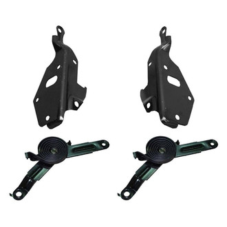 Replace® - 4-Piece (Driver and Passenger Side Hood Hinge, Driver and Passenger Side Hood Hinge Spring) (Standard Line)