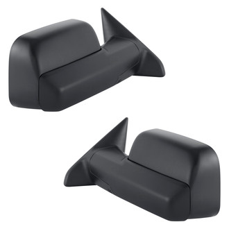 Replace® - Driver and Passenger Side Manual Towing Mirror Set (Non-Heated, Foldaway) (Standard Line)