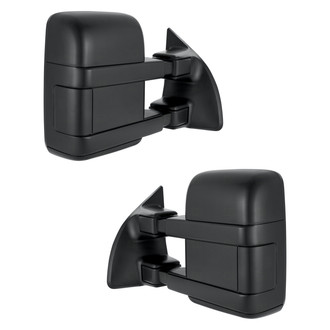 Replace® - Driver and Passenger Side Manual Towing Mirror Set (Non-Heated, Foldaway) (Standard Line)