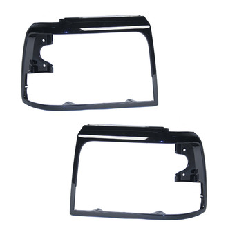Replace® - Driver and Passenger Side Headlight Bezel Set (Standard Line)